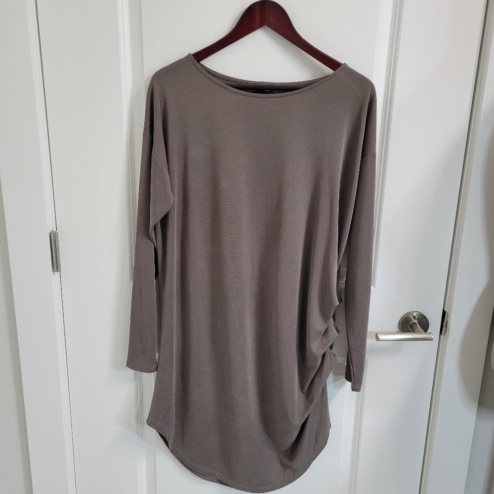 Asymmetrical Taupe Tunic